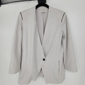 HELMUT Lang Women's White Ash Blazer Ark Suiting jacket top size 6